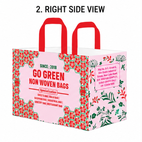 Laminated Box Bag – 0.25 kg Capacity – Green (Eco)